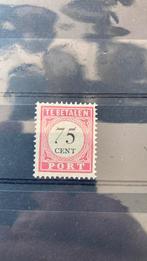 Nederlands Indië port 22 met plakker/4378, Postzegels en Munten, Postzegels | Nederlands-Indië en Nieuw-Guinea, Ophalen of Verzenden