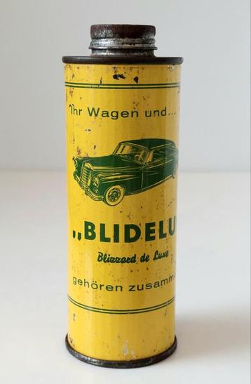 Oud reclame blik Blidelu Mercedes Audenauer Oldtimer poets beschikbaar voor biedingen