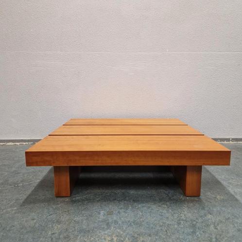 90's vintage salontafel coffeetable Japandi stijl, Huis en Inrichting, Tafels | Salontafels, Gebruikt, Minder dan 50 cm, 50 tot 100 cm