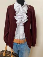 HUMANOID burgundy merino wollen vest maat L, Kleding | Dames, Ophalen of Verzenden, Zo goed als nieuw, Maat 42/44 (L), Overige kleuren