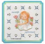 3D Kaart Hobbydots 2  Meisje met bloemen, Ophalen of Verzenden, Nieuw