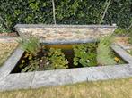 Moderne siervijver met natuursteenrand, waterlelies&vissen, Tuin en Terras, Ophalen, Gebruikt