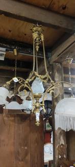 Antieke bronzen hanglamp. €140., Huis en Inrichting, Lampen | Hanglampen, Minder dan 50 cm, Ophalen