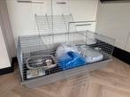 Savic grote binnen knaagdieren konijnen kooi incl toebehoren, Kooi, Zo goed als nieuw, Cavia, Ophalen