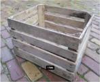 Antieke Houten Bak / Kist - 50x43x33, Minder dan 50 cm, Gebruikt, 50 tot 100 cm, Ophalen of Verzenden