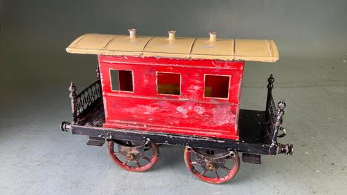Spoor 0 Vloertrein Personenwagen 20 cm. Geen marklin Bing ., Antiek en Kunst, Antiek | Speelgoed, Ophalen of Verzenden