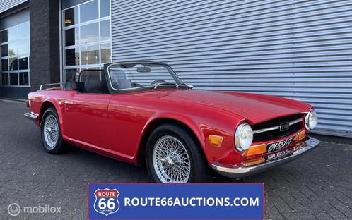 Triumph TR6 | 1971 | Route 66 Auctions, Auto's, Oldtimers, Bedrijf, Te koop, Triumph, Benzine, Overige carrosserieën, Handgeschakeld