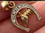 Nieuw gouden Kettinghanger hoefijzer 8 Diamanten, 18 k 750, Sieraden, Tassen en Uiterlijk, Kettinghangers, Verzenden, Nieuw, Met edelsteen