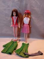 barbie skipper vintage 1963 retro met kleding, Kinderen en Baby's, Speelgoed | Poppen, Gebruikt, Ophalen of Verzenden, Barbie