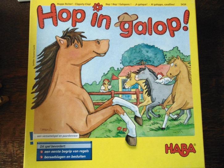 Hop in Galop Spel van Haba, Hobby en Vrije tijd, Gezelschapsspellen | Bordspellen, Gebruikt, Een of twee spelers, Drie of vier spelers