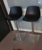 **2x Lapalma Miunn design barkrukken (zwart)**, Huis en Inrichting, Barkrukken, Ophalen, 60 tot 90 cm, Zo goed als nieuw, In hoogte verstelbaar