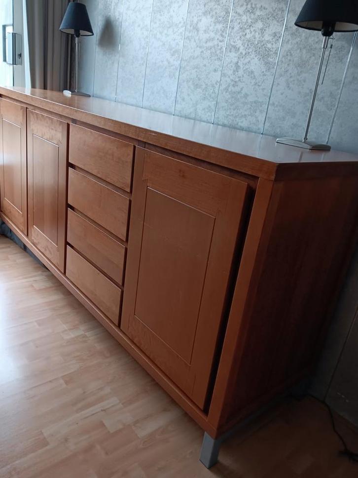 Kersenhouten Dressoir - 203cm breed, Huis en Inrichting, Kasten | Dressoirs, Gebruikt, 200 cm of meer, 50 tot 75 cm, Kersenhout