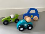 Verzameling houten autos, Kinderen en Baby's, Speelgoed | Houten speelgoed, Overige typen, Zo goed als nieuw, Ophalen