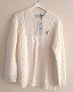 Nieuwe dames kabeltrui Lyle & Scott mt L/40, Maat 38/40 (M), Lyle & Scott, Beige, Nieuw