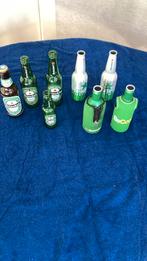 Oude Flesjes Diverse Materialen + Flessenhoezen, Ophalen of Verzenden, Gebruikt, Overige typen, Heineken