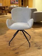 Eetkamerstoel op spinpoot draaibaar in "loft shell" stof, Huis en Inrichting, Stoelen, Overige kleuren, Nieuw, Ophalen of Verzenden