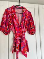 Studio anneloes flower blazer jasje L rood/zwart, Kleding | Dames, Maat 42/44 (L), Ophalen of Verzenden, Zo goed als nieuw, Rood