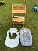 Stokke Tripp Trapp complete set! Naturel, Kinderen en Baby's, Kinderstoelen, Ophalen, Zo goed als nieuw, Meegroeistoel