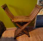 Vintage Houten Klapstoel - Middeleeuwse Stijl, Gebruikt, Bruin, Middeleeuws, Grieks, Ophalen of Verzenden