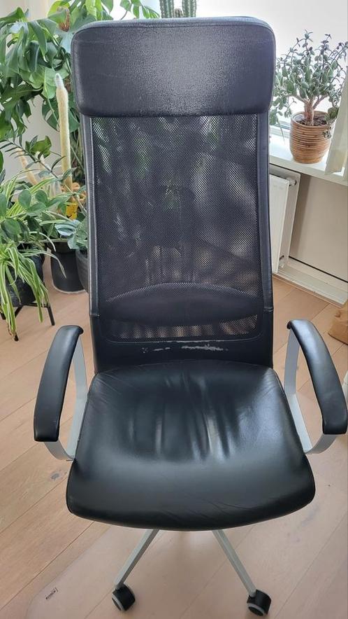 Ikea Markus, Huis en Inrichting, Bureaustoelen, Gebruikt, Bureaustoel, Zwart, Ergonomisch, Gaming bureaustoel, Ophalen