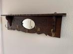 Klassieke wandkapstok met spiegel, Gebruikt, Minder dan 100 cm, Hout, Ophalen
