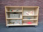 Vintage schoolkast / vakkenkast, Kinderen en Baby's, Kinderkamer | Commodes en Kasten, Ophalen, Gebruikt, Kast, 100 cm of meer