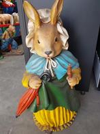 Decoratie beeld Oma haas 110 cm, Ophalen, Mens