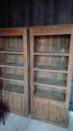 2 houten kasten, Huis en Inrichting, Kasten | Dressoirs, Ophalen, 100 tot 150 cm, 25 tot 50 cm, Gebruikt