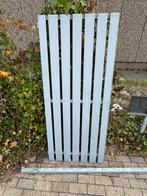 Hardhouten poort met stalen kozijn, Ophalen, Hout, Draaipoort, 150 tot 200 cm