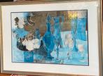 Isa van de Zee, ingelijste druk, gesigneerd, Antiek en Kunst, Kunst | Litho's en Zeefdrukken, Ophalen of Verzenden