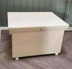 Oude brocante antieke creme wit kist talfeltje speelgoedkist, Ophalen, Zo goed als nieuw, Minder dan 50 cm
