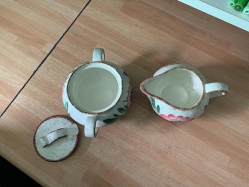 SMF Servies melk en suikerpotje met deksel 'Schramberg', Antiek en Kunst, Antiek | Servies compleet, Ophalen