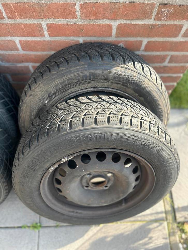 4x Winterbanden + velgen 165/70/R14 81Y Opel Corsa 2010-2014, Auto-onderdelen, Banden en Velgen, Banden en Velgen, Winterbanden