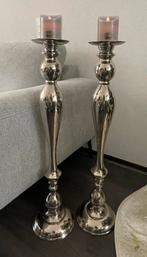 Chique Vloerkandelaars Aluminium 81,5cm, Ophalen, Zo goed als nieuw, Kandelaar, Metaal