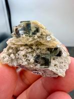 Yindu fluorite met sideriet en kwarts, Ophalen of Verzenden