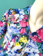 Vintage originele jaren 70 jurk gebloemd maat M, Kleding | Dames, Jurken, Maat 38/40 (M), Verzenden, Vintage, Knielengte