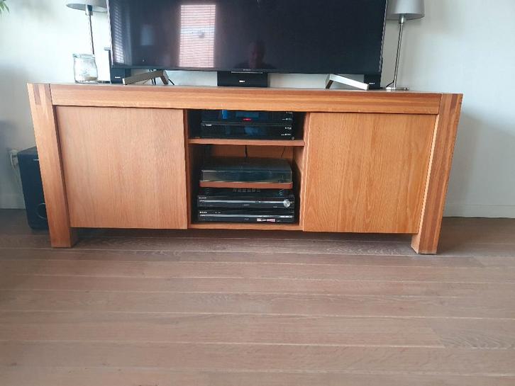 TV- Dressoir, Huis en Inrichting, Kasten | Televisiemeubels, Gebruikt, Minder dan 100 cm, 150 tot 200 cm, 50 tot 75 cm, Eikenhout