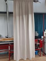 Lichtbeige gordijn, 275x88cm, enkele plooi, Ophalen of Verzenden