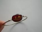 prachtige vintage 1970 armband bloemen in hars, Ophalen of Verzenden, Gebruikt