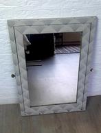 Klapspiegel, wandspiegel met art deco print, Huis en Inrichting, Woonaccessoires | Spiegels, Ophalen, Minder dan 50 cm, Gebruikt