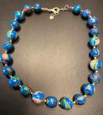 Vintage ‘50/60 hars/lucite “world beads” kleurrijke ketting., Ophalen of Verzenden, Zo goed als nieuw, Overige materialen