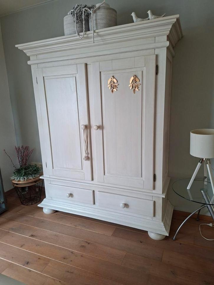 Eiken white-wash buffetkast, Huis en Inrichting, Kasten | Buffetkasten, Zo goed als nieuw, 25 tot 50 cm, Ophalen