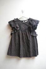 Sézane Florencina top bloemetjes volants ruches maat XS 34, Blauw, Zo goed als nieuw, Zonder mouw, Maat 34 (XS) of kleiner