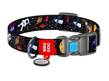 WAUDOG Nasa Nylon Halsband Nekomtrek 24-40 cm Zwart KOOPJE! beschikbaar voor biedingen