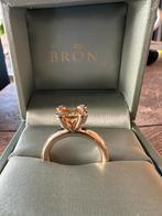 BRON Phlox ring met citrien en diamanten, Sieraden, Tassen en Uiterlijk, Ringen, Ophalen of Verzenden, Zo goed als nieuw, Goud