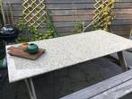 Granieten, natuurstenen, tafelblad, Huis en Inrichting, Tafels | Bijzettafels, Ophalen, Gebruikt, Rechthoekig, Overige materialen