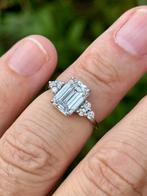 Gouden ring met diamant totaal 3.38ct!! IGI certif NIEUW!!, Sieraden, Tassen en Uiterlijk, Ringen, Wit, Nieuw, Ophalen of Verzenden
