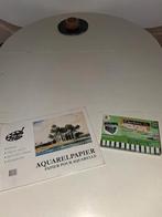 Aquarelpapier + aquastiften, Ophalen, Nieuw, Papier, Schets- of Tekenboek