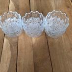 6 kristallen schaaltjes diameter 11,5 en 7 cm hoog, Ophalen of Verzenden