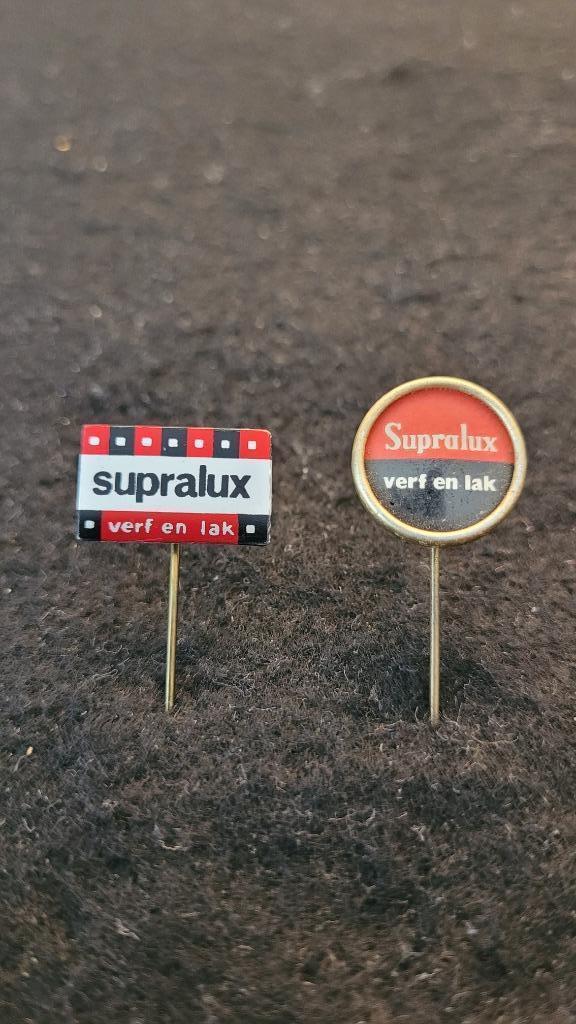 Supralux verf Rotterdam speldjes, Verzamelen, Speldjes, Pins en Buttons, Zo goed als nieuw, Speldje of Pin, Merk, Verzenden